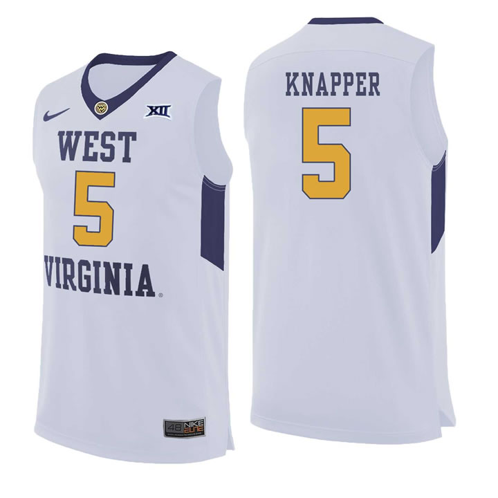 West Virginia Mountaineers 5 Brandon Knapper White College Basketball Jersey Dzhi,We sell and wholesale West Virginia Mountaineers 5 Brandon Knapper White College Basketball Jersey Dzhi on line form chian!